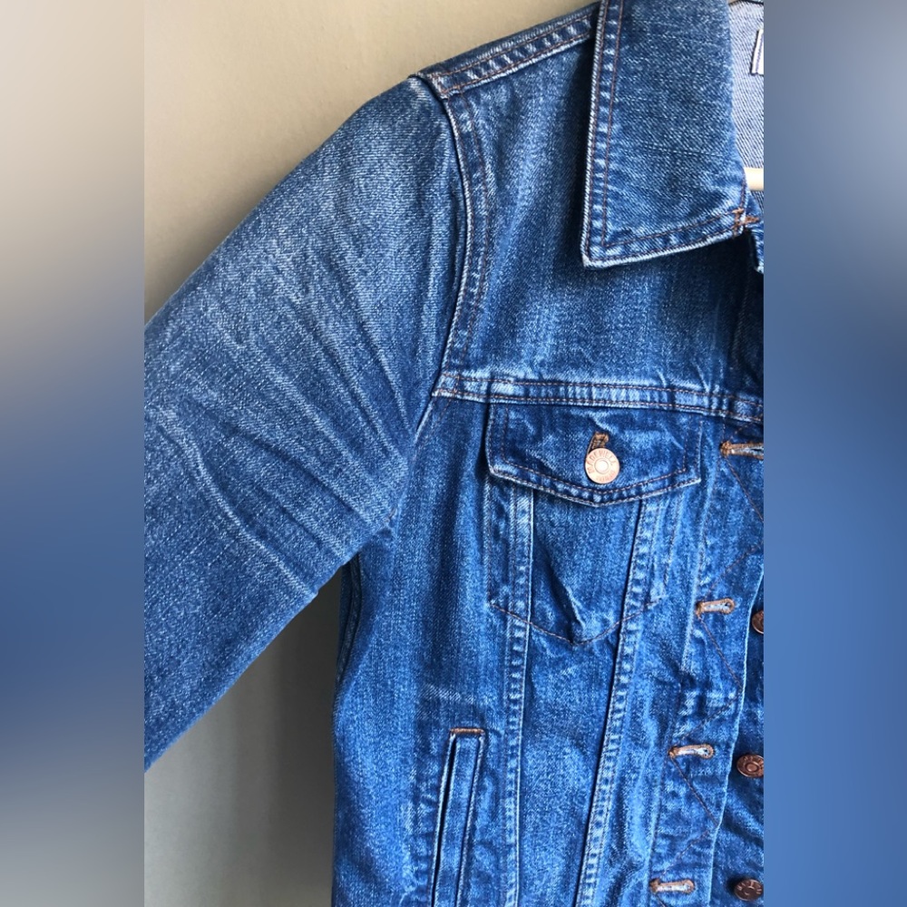 Madewell The Jean Jacket In Printer Wash Size: S - Picture 5 of 14